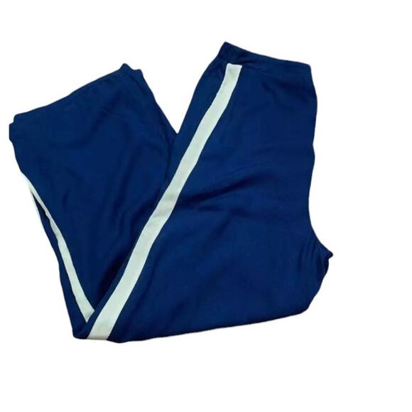 Mia Chica Girl's Navy Blue Striped Wide Leg Capris Size Medium NWT - Picture 2 of 9